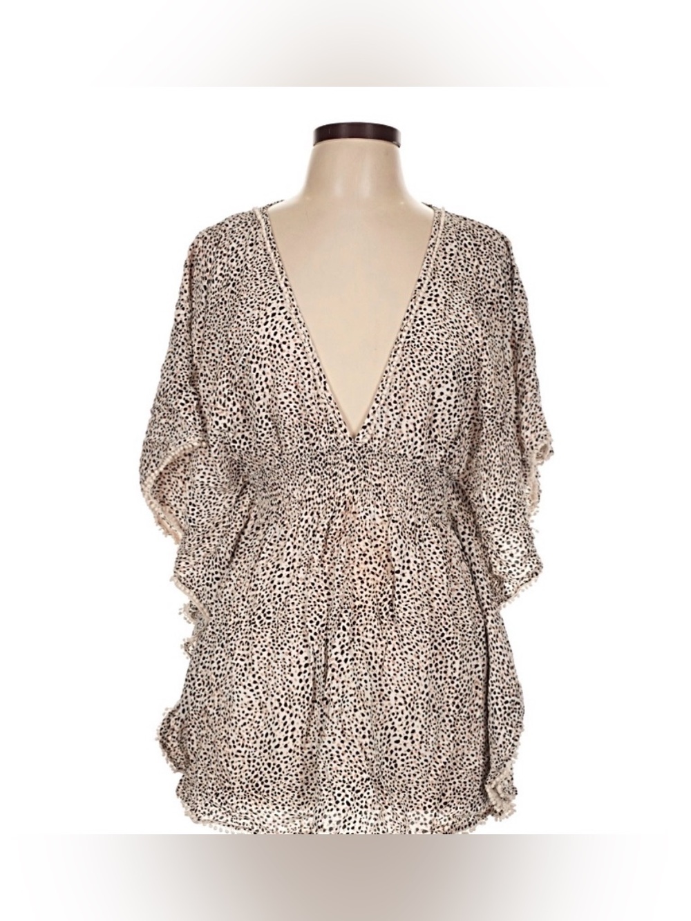 Victoria’s Secret Leopard Print Open Back Tunic Top Size Large